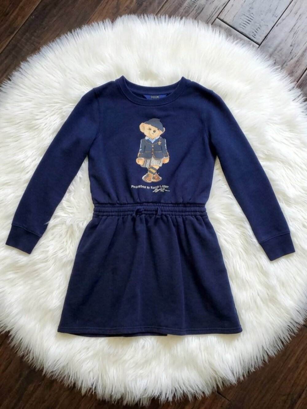 Polo Ralph Lauren Polo Bear Fleece Dress Size 8-10